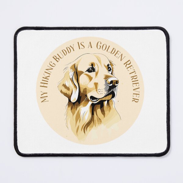 Item preview, My Hiking Buddy Is a Golden Retriever – Dog Lover Hiking Design designed and sold by PixelWaveBD.