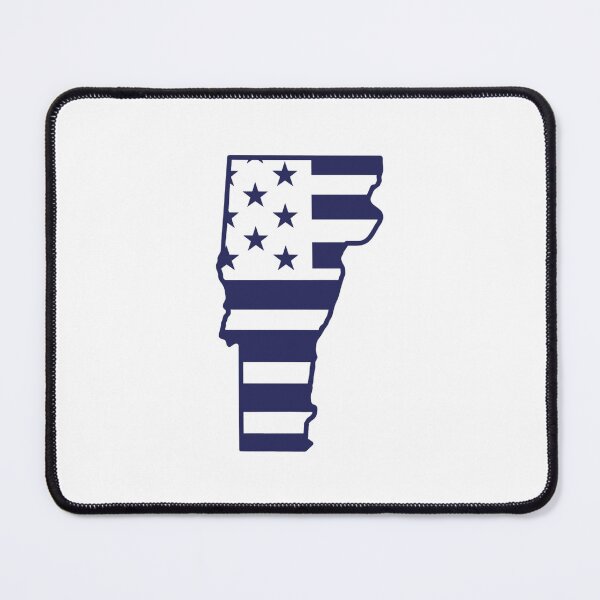 Item preview, Vermont USA Flag Silhouette – Stars and Stripes State Outline designed and sold by Paper Drip.