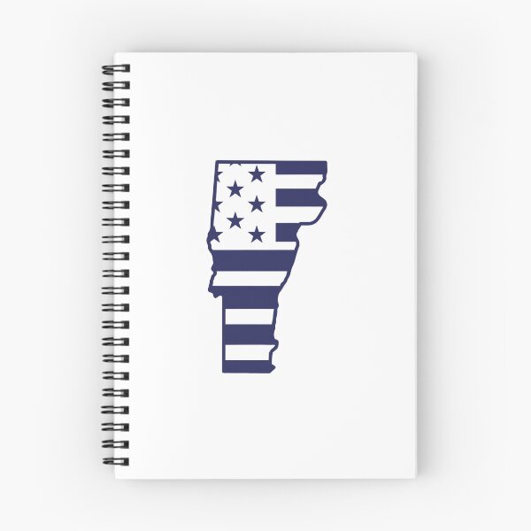 Item preview, Vermont USA Flag Silhouette – Stars and Stripes State Outline designed and sold by Paper Drip.