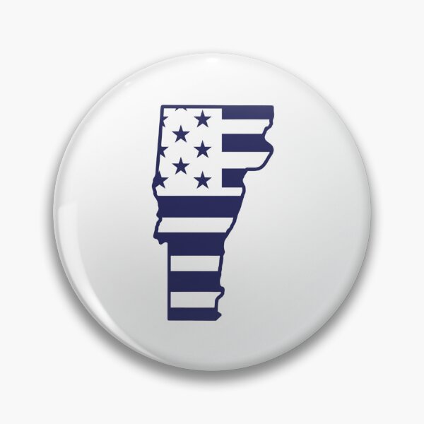 Item preview, Vermont USA Flag Silhouette – Stars and Stripes State Outline designed and sold by Paper Drip.