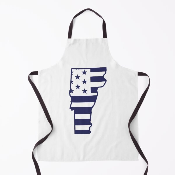 Item preview, Vermont USA Flag Silhouette – Stars and Stripes State Outline designed and sold by Paper Drip.