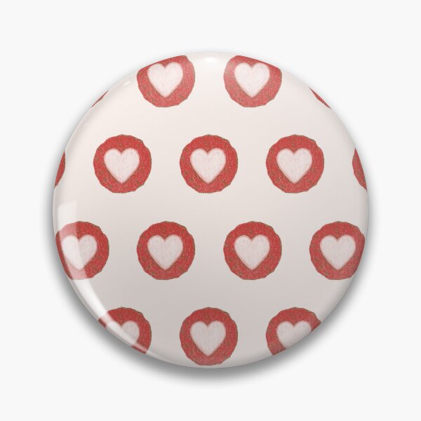 Item preview, Cute Pastel Textured Red Velvet Heart Cookie Dots on Warm White Pattern designed and sold by Millefolia Design .