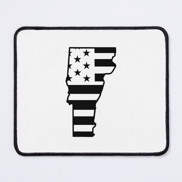 Item preview, Vermont USA Flag Silhouette – Stars and Stripes State Outline designed and sold by Paper Drip.