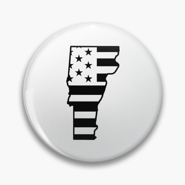 Item preview, Vermont USA Flag Silhouette – Stars and Stripes State Outline designed and sold by Paper Drip.