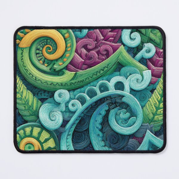 Item preview, New Zealand Māori Paua Pattern Koru Design 757 designed and sold by GrinGalore.