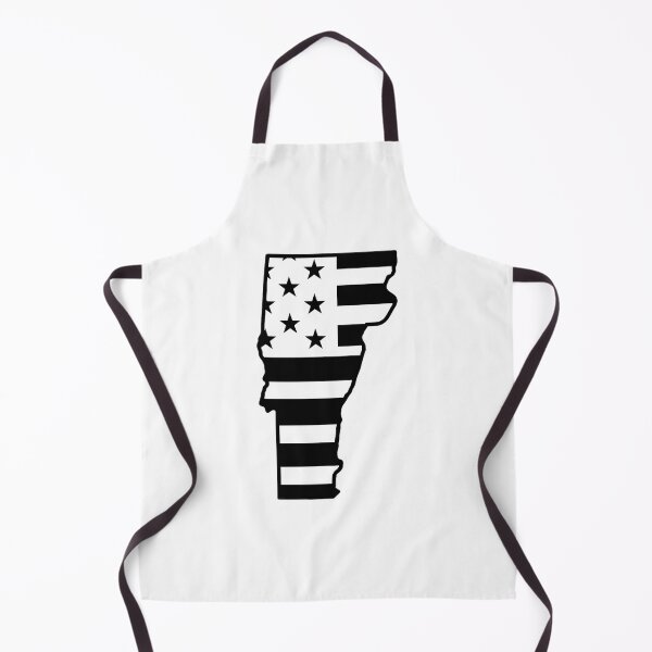 Item preview, Vermont USA Flag Silhouette – Stars and Stripes State Outline designed and sold by Paper Drip.