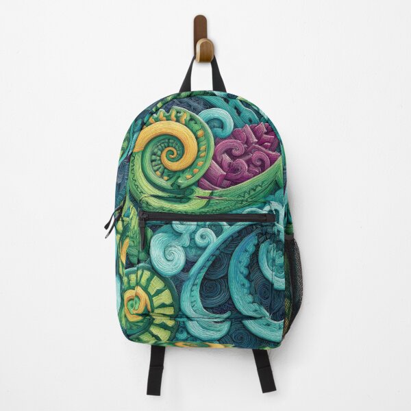 Item preview, New Zealand Māori Paua Pattern Koru Design 757 designed and sold by GrinGalore.