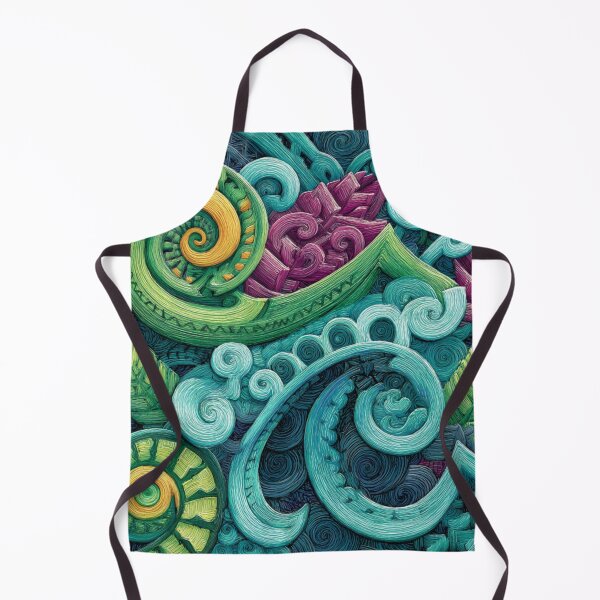Item preview, New Zealand Māori Paua Pattern Koru Design 757 designed and sold by GrinGalore.