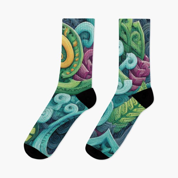 Item preview, New Zealand Māori Paua Pattern Koru Design 757 designed and sold by GrinGalore.