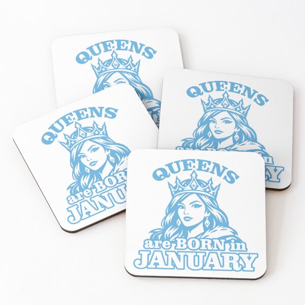 Item preview, Queens Are Born in January – Birthday Queen Crown Illustration designed and sold by TipTop GFX.