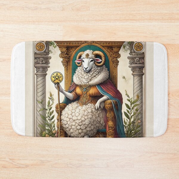 Item preview, Sheepism – Queen of Pentacles Tarot Card designed and sold by Thpoar.