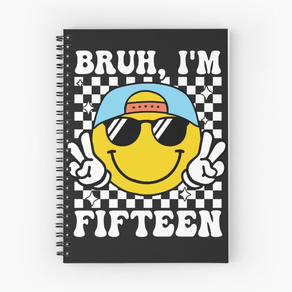 Item preview, Bruh I'm Fifteen 15 15th Birthday Groovy Boys Girls 15 Years Old designed and sold by Night Forest.