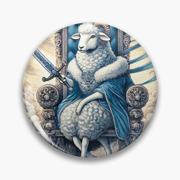 Item preview, Sheepism – Queen of Swords Tarot Card designed and sold by Thpoar.