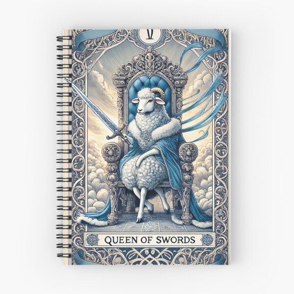 Item preview, Sheepism – Queen of Swords Tarot Card designed and sold by Thpoar.