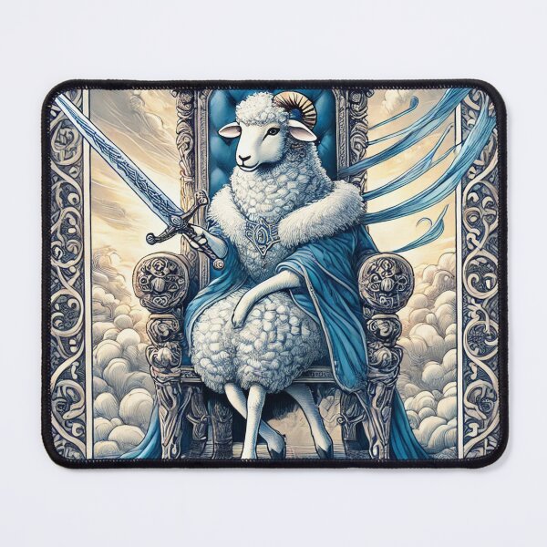 Item preview, Sheepism – Queen of Swords Tarot Card designed and sold by Thpoar.