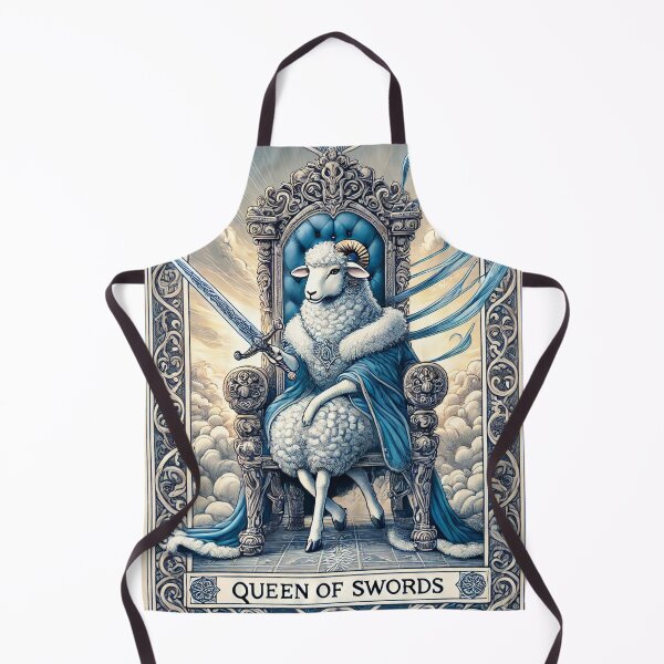 Item preview, Sheepism – Queen of Swords Tarot Card designed and sold by Thpoar.