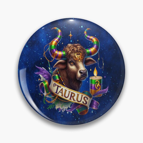 Item preview, Taurus Zodiac – Mardi Gras Power of the Golden Bull designed and sold by MysticOzzy.