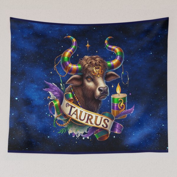 Item preview, Taurus Zodiac – Mardi Gras Power of the Golden Bull designed and sold by MysticOzzy.