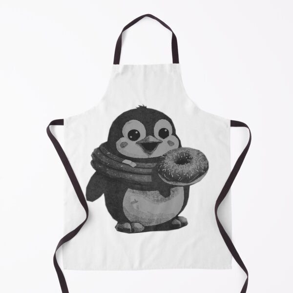 Item preview, Cute Kawaii Penguin with Donut designed and sold by kinpirks.