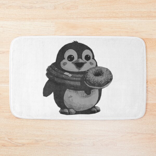 Item preview, Cute Kawaii Penguin with Donut designed and sold by kinpirks.