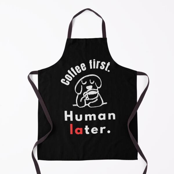 Item preview, Coffee First Humans Later – Funny Introvert Coffee Quote - Minimal designed and sold by MK-Charlie.