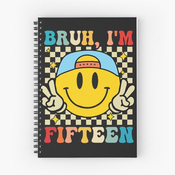 Item preview, Bruh I'm Fifteen 15 15th Birthday Groovy Boys Girls 15 Years Old designed and sold by Night Forest.
