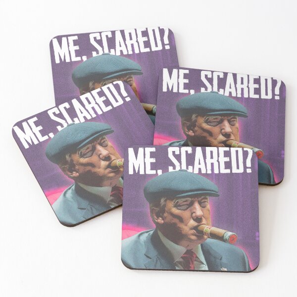 Item preview, Me Scared? - Retro Mafia Style Satire T-Shirt designed and sold by JhayDesign.