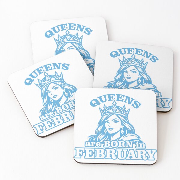 Item preview, Queens Are Born in February – Birthday Queen Crown Illustration designed and sold by TipTop GFX.
