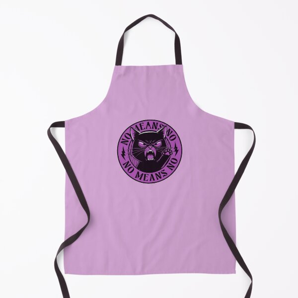 Item preview, No Means No Angry Cat - Feminist Consent Culture designed and sold by sXe-art.