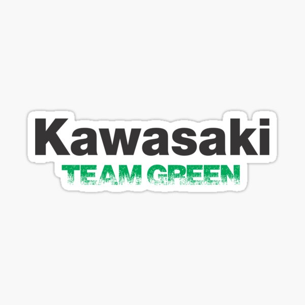 Kawasaki team green Pegatina