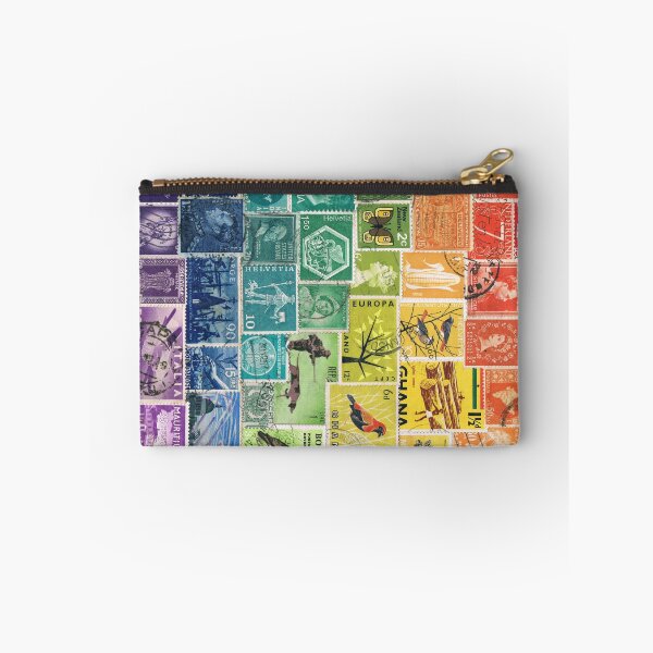 Item preview, Rainbow Postage Stamps designed and sold by tanglecrafts.