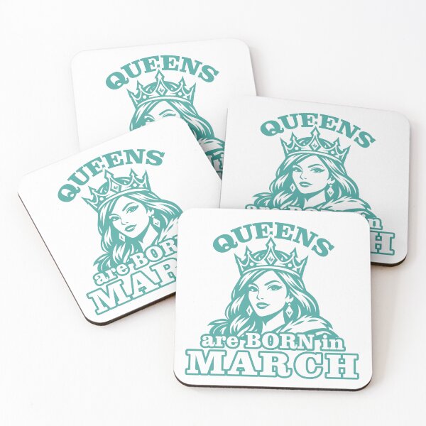 Item preview, Queens Are Born in March – Birthday Queen Crown Illustration designed and sold by TipTop GFX.
