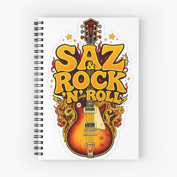 Item preview, SAZ & ROCK 'N ROLL - 70s Psychedelic Anatolian Music Sticker designed and sold by etuvibes.