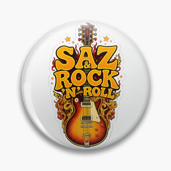 Item preview, SAZ & ROCK 'N ROLL - 70s Psychedelic Anatolian Music Sticker designed and sold by etuvibes.