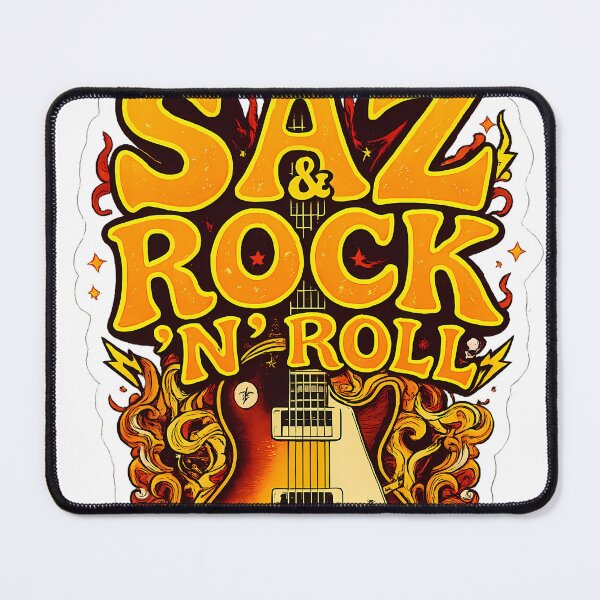 Item preview, SAZ & ROCK 'N ROLL - 70s Psychedelic Anatolian Music Sticker designed and sold by etuvibes.