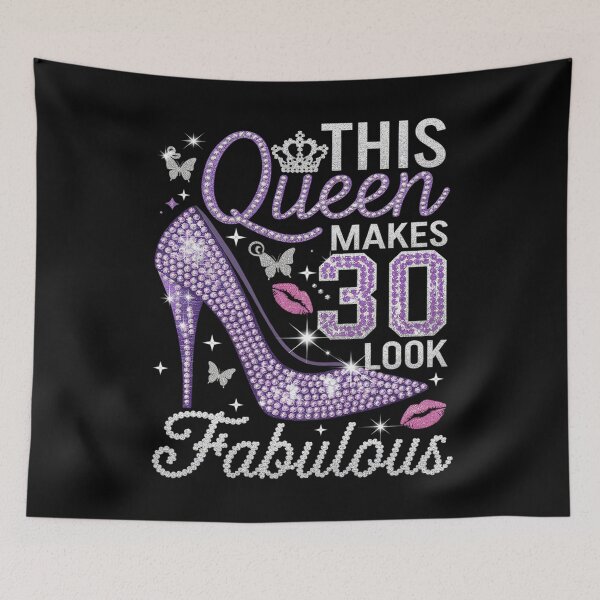 Item preview, This Queen Makes 30 Looks Fabulous 30th Birthday Girls  designed and sold by MarkLeedsArt.