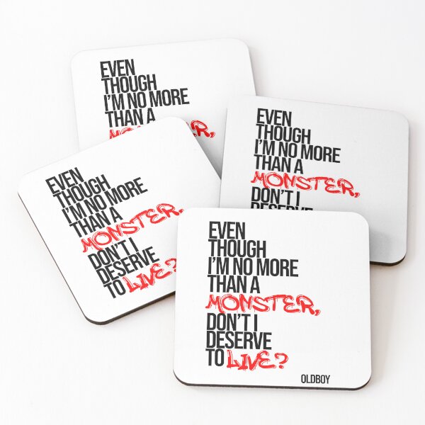 Item preview, Oldboy Quote Typography (I'm no more than a monster) designed and sold by Enea Kelo.