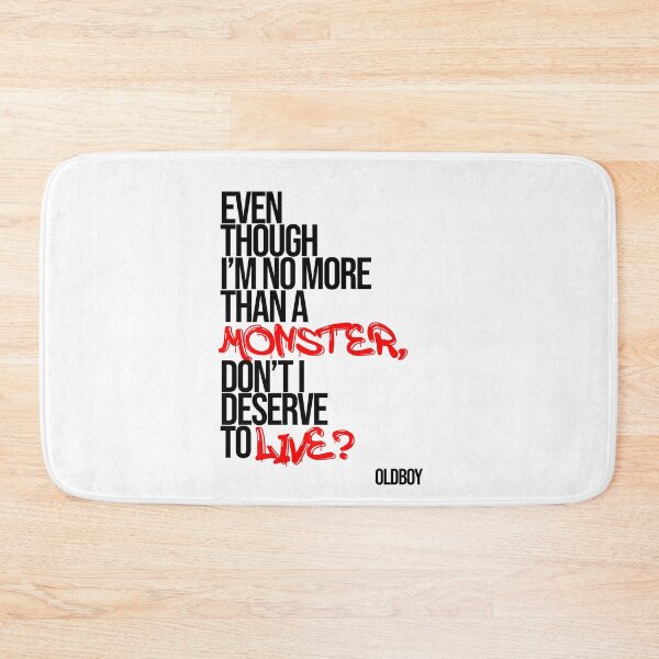 Item preview, Oldboy Quote Typography (I'm no more than a monster) designed and sold by Enea Kelo.