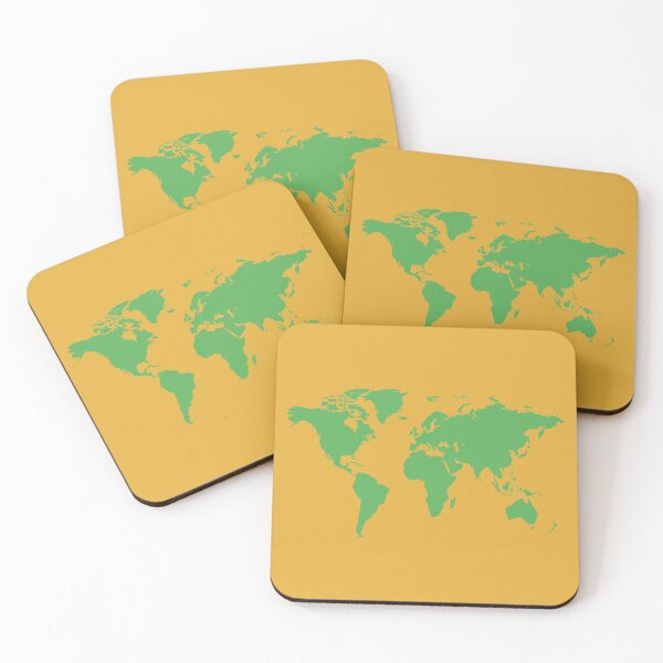 Item preview, Neon Green World Map - Sheldon T-shirt designed and sold by TBBTMania.