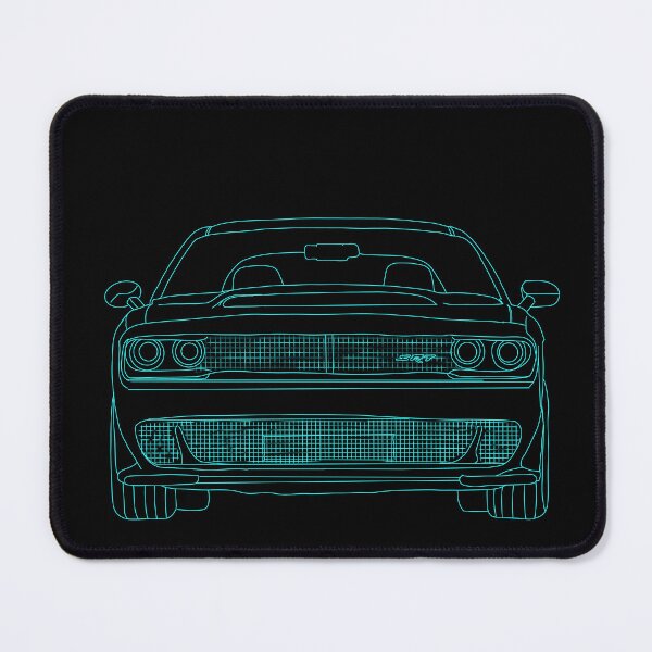 Item preview, Dodge Demon Neon Line Art – Modern American Muscle Car designed and sold by drdoodle92 Art.