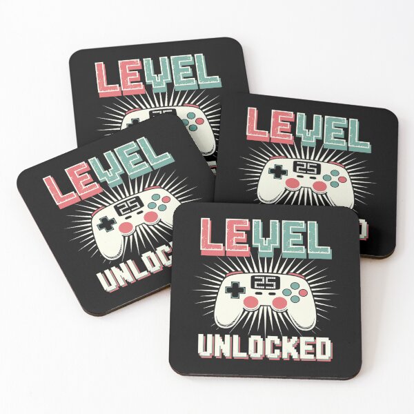 Item preview, Video Games Lover Level 25 Unlocked Gamer 25th Birthday 1  designed and sold by MarkLeedsArt.