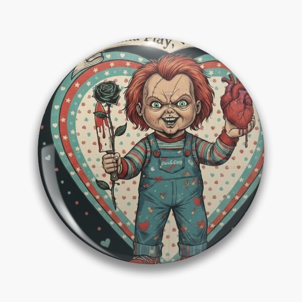 Item preview, Vintage Good Guy Valentine - Horror Heart Tattoo Style designed and sold by Art's Diner.