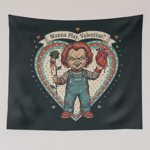 Item preview, Vintage Good Guy Valentine - Horror Heart Tattoo Style designed and sold by Art's Diner.