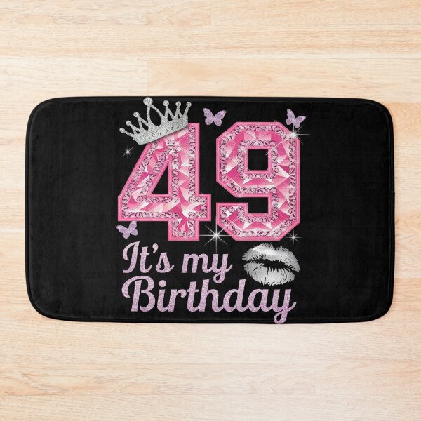 Item preview, Happy 49 It's My Birthday Crown Lips 49th Birthday designed and sold by MarryIsMonth.