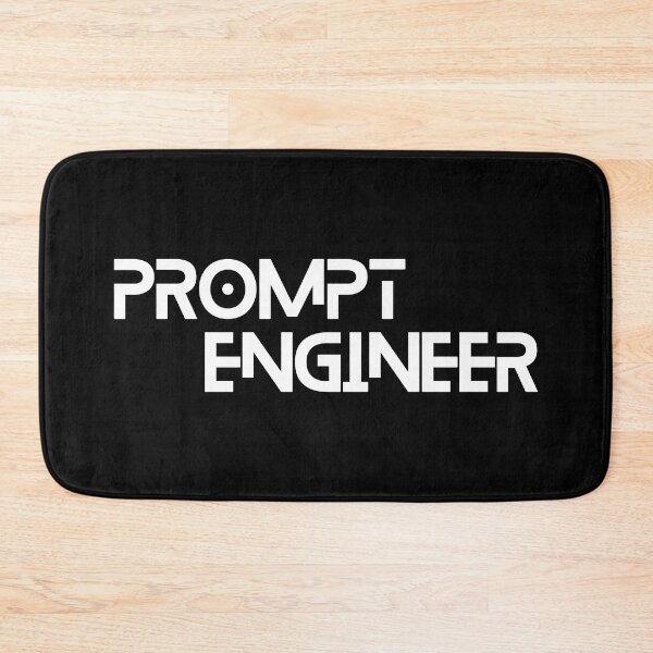 Item preview, Prompt engineer minimalist quote on Black designed and sold by Artycom.