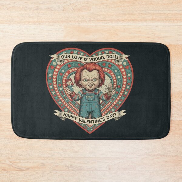 Item preview, Creepy Doll Valentine - Chucky Tattoo Style Art designed and sold by Art's Diner.