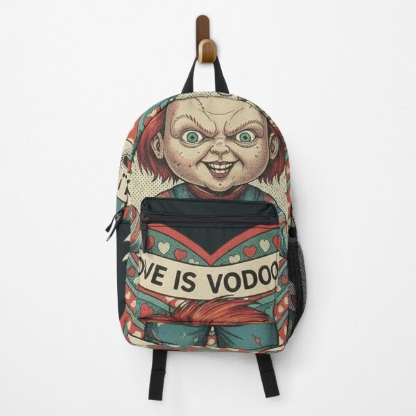 Item preview, Creepy Doll Valentine - Chucky Tattoo Style Art designed and sold by Art's Diner.