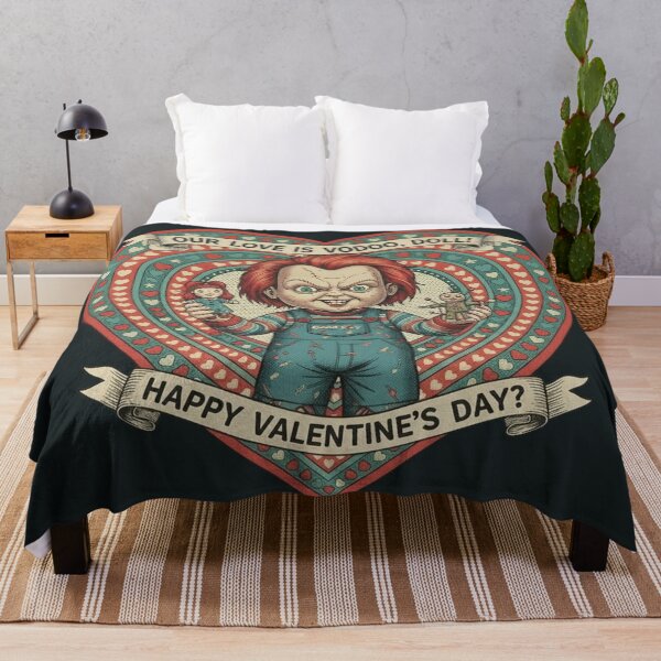 Item preview, Creepy Doll Valentine - Chucky Tattoo Style Art designed and sold by Art's Diner.