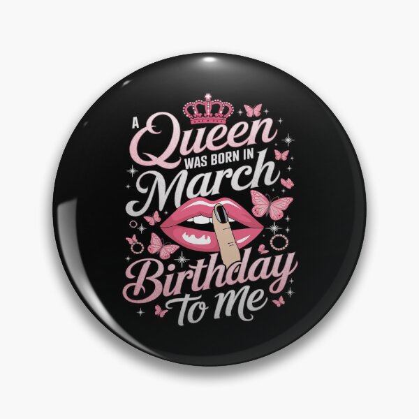 Item preview, Womens A Queen Was Born In March Happy Birthday To Me designed and sold by MarryIsMonth.