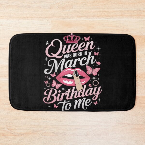 Item preview, Womens A Queen Was Born In March Happy Birthday To Me designed and sold by MarryIsMonth.